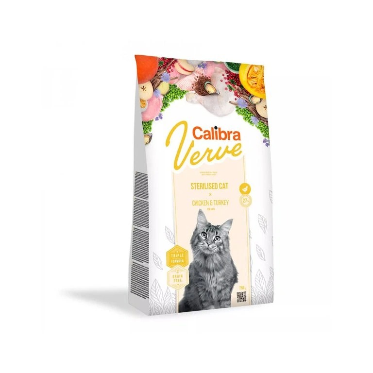 Calibra Cat Verve GF Sterilised Chicken&Turkey 750g